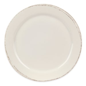 192-FH602 9" Round Farmhouse Plate - Porcelain, Cream White