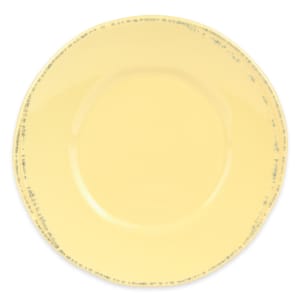 192-FH500B 6 3/8" Round Porcelain Plate - Butter Yellow