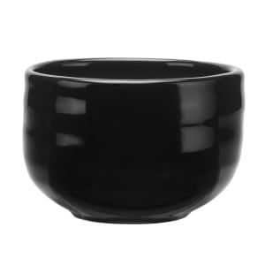 192-PEB16O 3 27/40" Round Bouillon Bowl, w/ 8 1/4 oz Capacity, Pebblebrook, Obsidian Porcelain