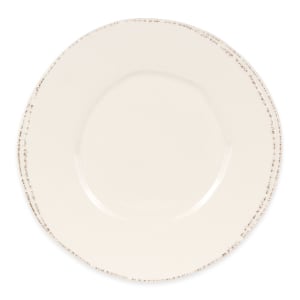 192-FH502 9" Round Plate - Ceramic, Cream White, Wide Rim