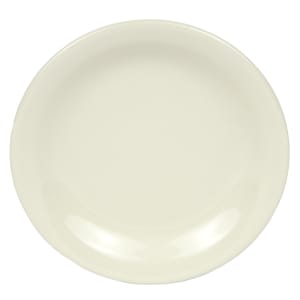 192-NR6 6 1/2" Round Narrow Rim Plate - Stoneware, Kingsmen White