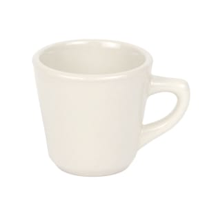 192-PWC1 Cream White Rolled Edge Cup, Princess White, Round
