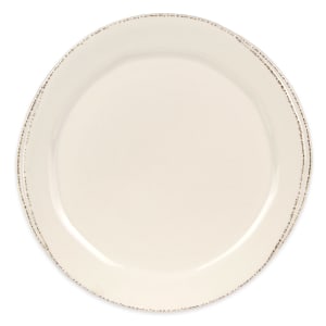 192-FH603 10 1/2" Round Farmhouse Plate - Porcelain, Cream White