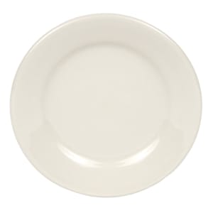 192-PWC31 6 1/4" Round Rolled Edge Plate - Stoneware, Princess White