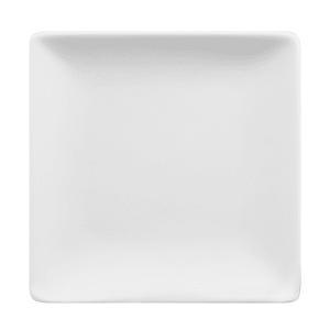 192-SL114C 4" Square Coupe Plate -  Ultra Bright White, Slate