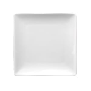 192-SL6C 6 1/4" Square Coupe Plate -  Ultra Bright White, Slate