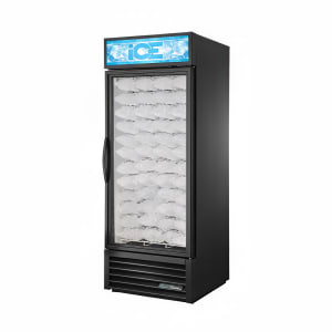 True GDIM-26NT-HC~TSL01 30&quot; Indoor Ice Merchandiser w/ (54) 8 lb Bag Capacity - Glass Door, Black, 115v