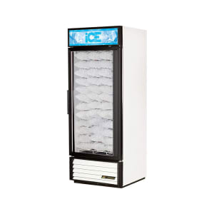598-GDIM26NT 30" Indoor Ice Merchandiser w/ (54) 8 lb Bag Capacity - Glass Door, White, 115v