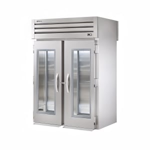 598-STA2RRT2G2S 68" Two Section Roll Thru Refrigerator, (4) Left/Right Hinge Glass Doors, 11...