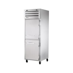 598-STG1DT2HSLH 28" One Section Commercial Refrigerator Freezer - Left Hinge Solid Doors, To...