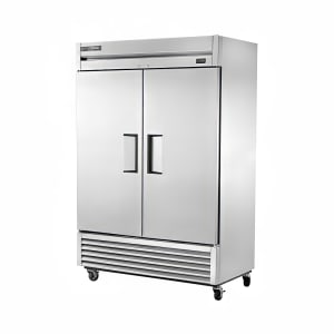 598-T49FFLXHC 54 1/16" Two Section Commercial Combo Refrigerator Freezer - Solid Doors, Dual Temp Convertible, 115
