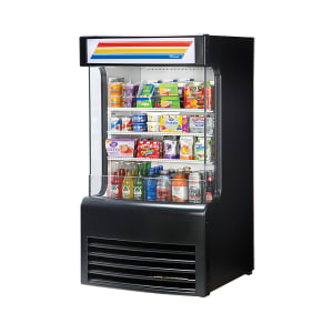 598-TAC14GSBK 30" Vertical Open Air Cooler w/ (4) Levels, Black, 115v
