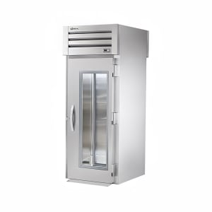 598-STA1RRT1G1S 35" One Section Roll Thru Refrigerator, (1) Glass Door, (1) Solid Door, 115v