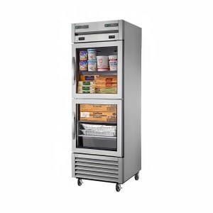 598-T23DTGLH 27" One Section Commercial Refrigerator Freezer - Glass Doors, Bottom Compresso...