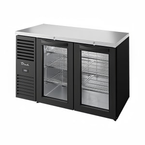 598-TBR52RISZ1LBGG1 52" Bar Refrigerator - Swinging Glass Doors, Black, 115v