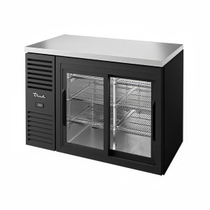 598-TBR48RISZ1LB111 48" Bar Refrigerator - Sliding Glass Doors, Black, 115v