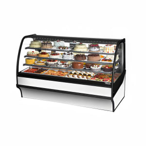 True TDM-R-77-GE/GE-S-W 77 1/4&quot; Full Service Bakery Case w/ Curved Glass - (4) Levels, 115v