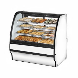 598-TGMDC48SCSCWW 48 1/4" Full Service Dry Bakery Case w/ Curved Glass - (4) Levels, 115v