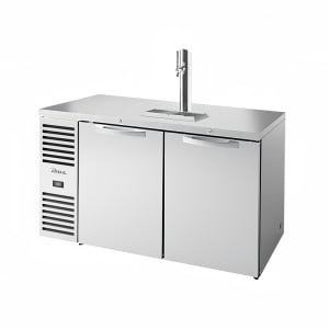 598-TDR60RISZ1LSSS1 60" Kegerator Beer Dispenser w/ (2) Keg Capacity - (1) Column, Stainless, 115v