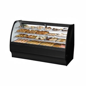 598-TGMDC77SCSCBW 77 1/4" Full Service Dry Bakery Case w/ Curved Glass - (4) Levels, 115v