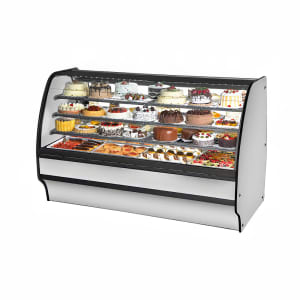 598-TGMR77SCSCSS 77 1/4" Full Service Bakery Case w/ Curved Glass - (4) Levels, 115v
