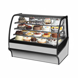 598-TDMR59GEGESS 59 1/4" Full Service Bakery Case w/ Curved Glass - (4) Levels, 115v