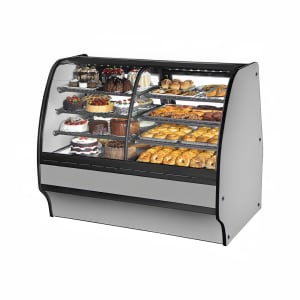 598-TGMDZ59SCSCSS 59 1/4" Full Service Dual Zone Bakery Case w/ Curved Glass - (4) Levels, 115v