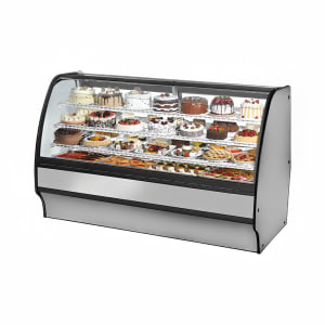598-TGMR77SCSCSW 77 1/4" Full Service Bakery Case w/ Curved Glass - (4) Levels, 115v