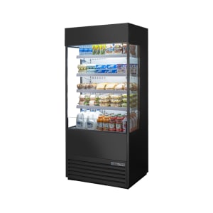 598-TOAM36GSHCNSL01 36" Vertical Open Air Cooler w/ (5) Levels, Black, 115v