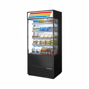 598-TOAM36GSHCTSL01 36" Vertical Open Air Cooler w/ (5) Levels, Black, 115v