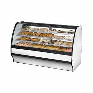 598-TGMDC77SCSCWW 77 1/4" Full Service Dry Bakery Case w/ Curved Glass - (4) Levels, 115v