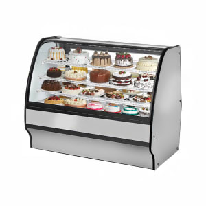 598-TGMR59SCSCSW 59 1/4" Full Service Bakery Case w/ Curved Glass - (4) Levels, 115v