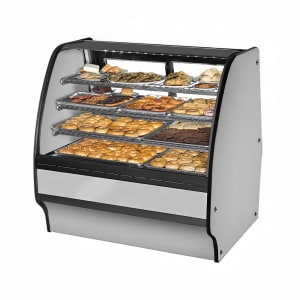598-TGMDC48SCSCSS 48 1/4" Full Service Dry Bakery Case w/ Curved Glass - (4) Levels, 115v