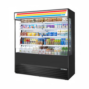 598-TOAM72GSHCTSL01 72" Vertical Open Air Cooler w/ (5) Levels, Black, 208-230v