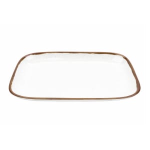 284-CS1412RM 14" x 11 1/2" Rectangular Rustic Mill™ Platter - Melamine, Rustic Mill