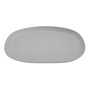 284-CS1275LG 12" x 7 1/2"  Oval Melamine Dinner Plate - Light Gray