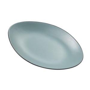 614-BM209TL 9 5/8" x 6" Oval Melamine Dinner Plate - Teal