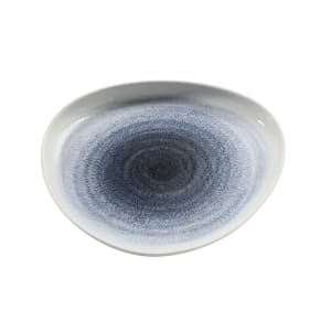 614-UN309 9" Triangular Universe Plate - China, Blue