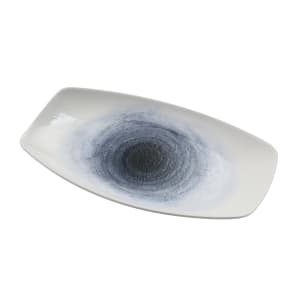 614-UN214 Rectangular Universe Plate - 14 1/4" x 8 1/4", China, Blue