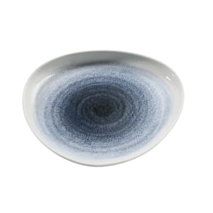 614-UN311 11 3/4" Triangular Universe Plate - China, Blue