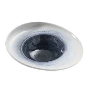614-UN709 9 1/2" Oval Universe Dessert Plate - China, Blue