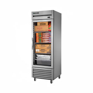 598-TS23FGFLXHCFGD01 26 15/16" One Section Commercial Combo Refrigerator Freezer - Glass Doors, Dual Temp Convertible, 11