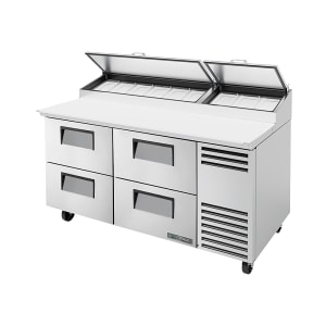 598-TPPAT67D4HC 67" Pizza Prep Table w/ Refrigerated Base, 115v