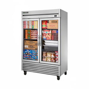 598-TS49FG 54 1/8" TS Series Two Section Reach In Freezer, (2) Left/Right Hinge Glass Doors, 115v