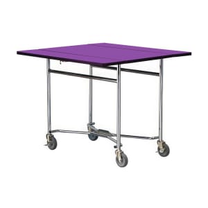 121-413PURP 36" Square Table Room Service Cart, Purple
