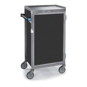121-654BLK 6 Tray Ambient Meal Delivery Cart