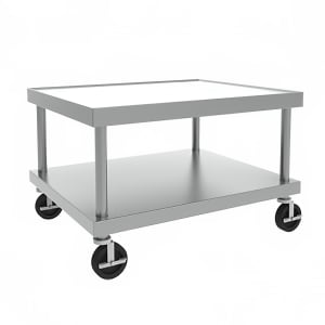 207-STANDC60 Equipment Stand, 60 x 24" w/ Marine Edge, 5" Casters