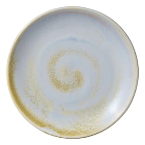192-801121541000100 6" Round Perfect Match Flat Coupe Plate - Porcelain, Breeze