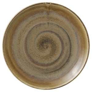 192-801122741000102 10 1/2" Round Perfect Match Coupe Plate - Porcelain, Cumin