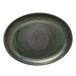 192-801223641000103 14 1/4" x 11" Oval Perfect Match Platter - Porcelain, Avocado